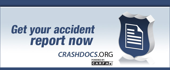 Get your accident report now banner