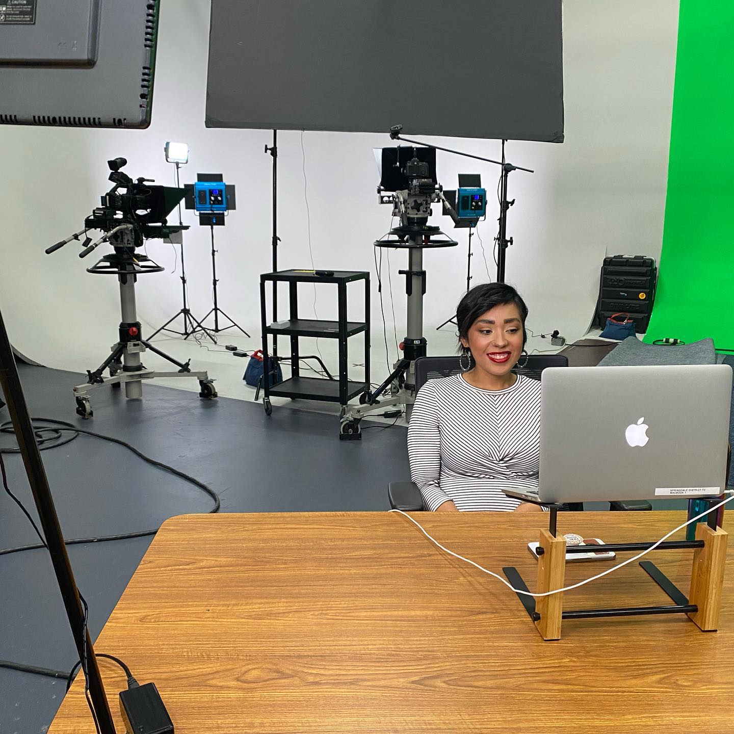 A photo of a district media production