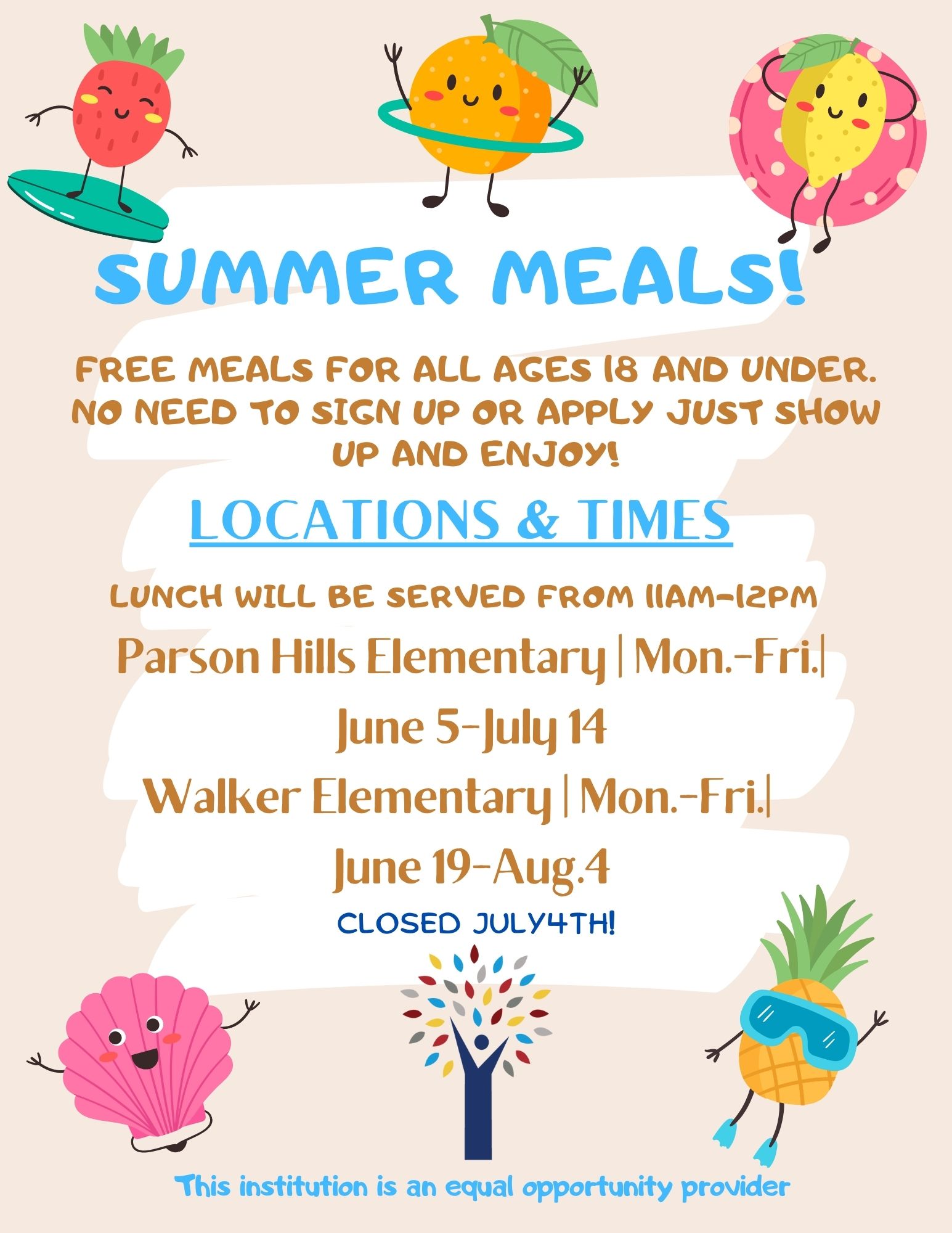 Summer Meals Flyer (English)