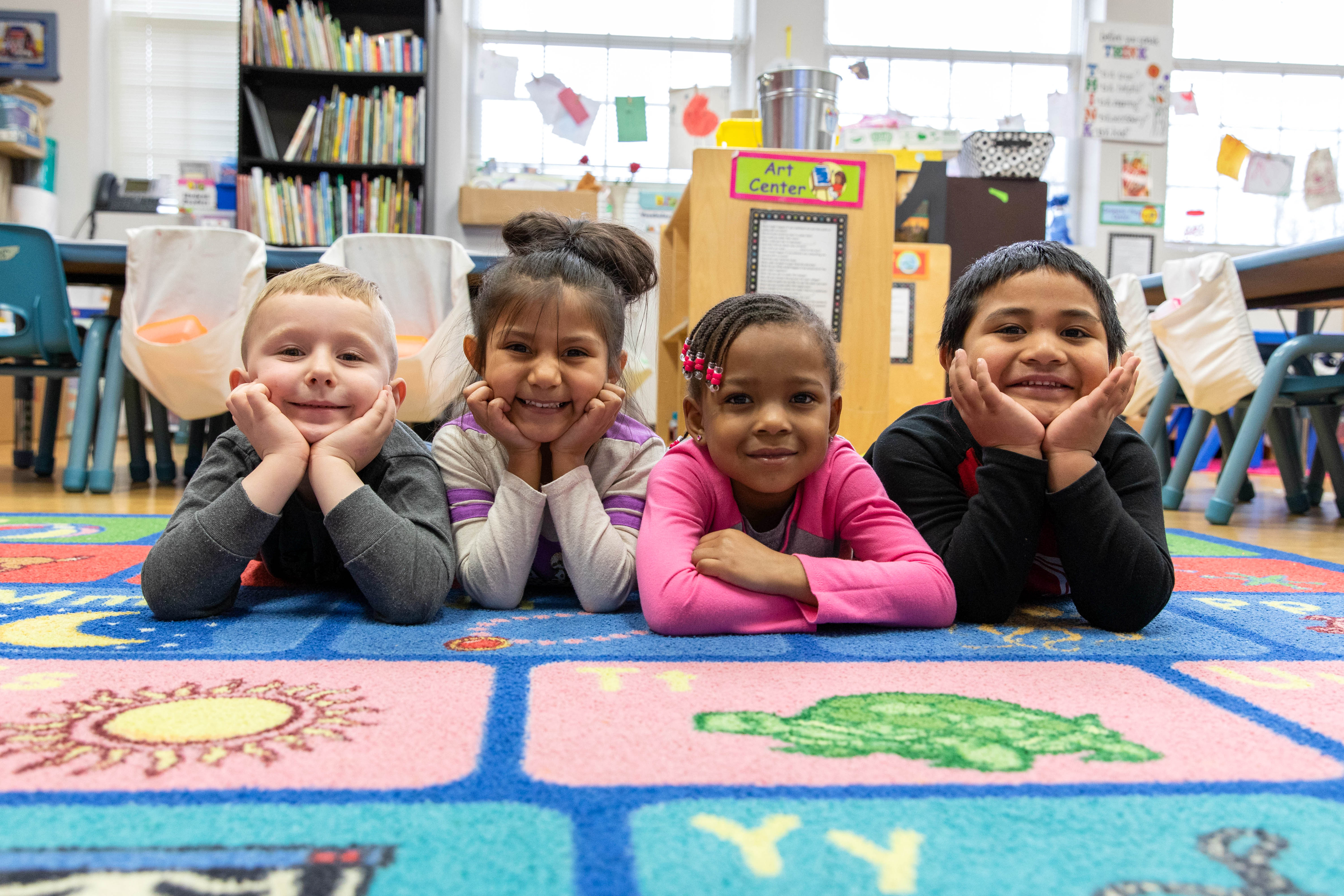 Photo of some students in Pre-K.