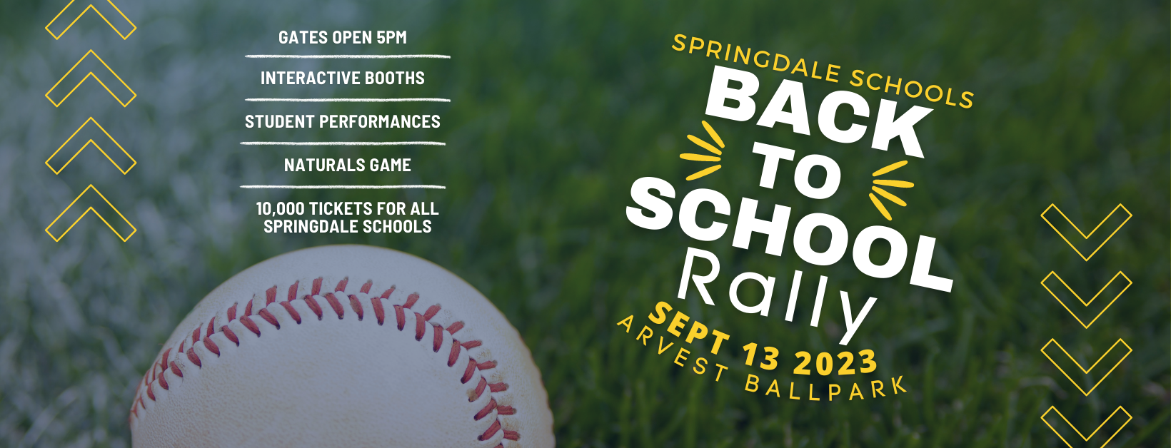 Springdale District Back to School Rally September 13, 2023