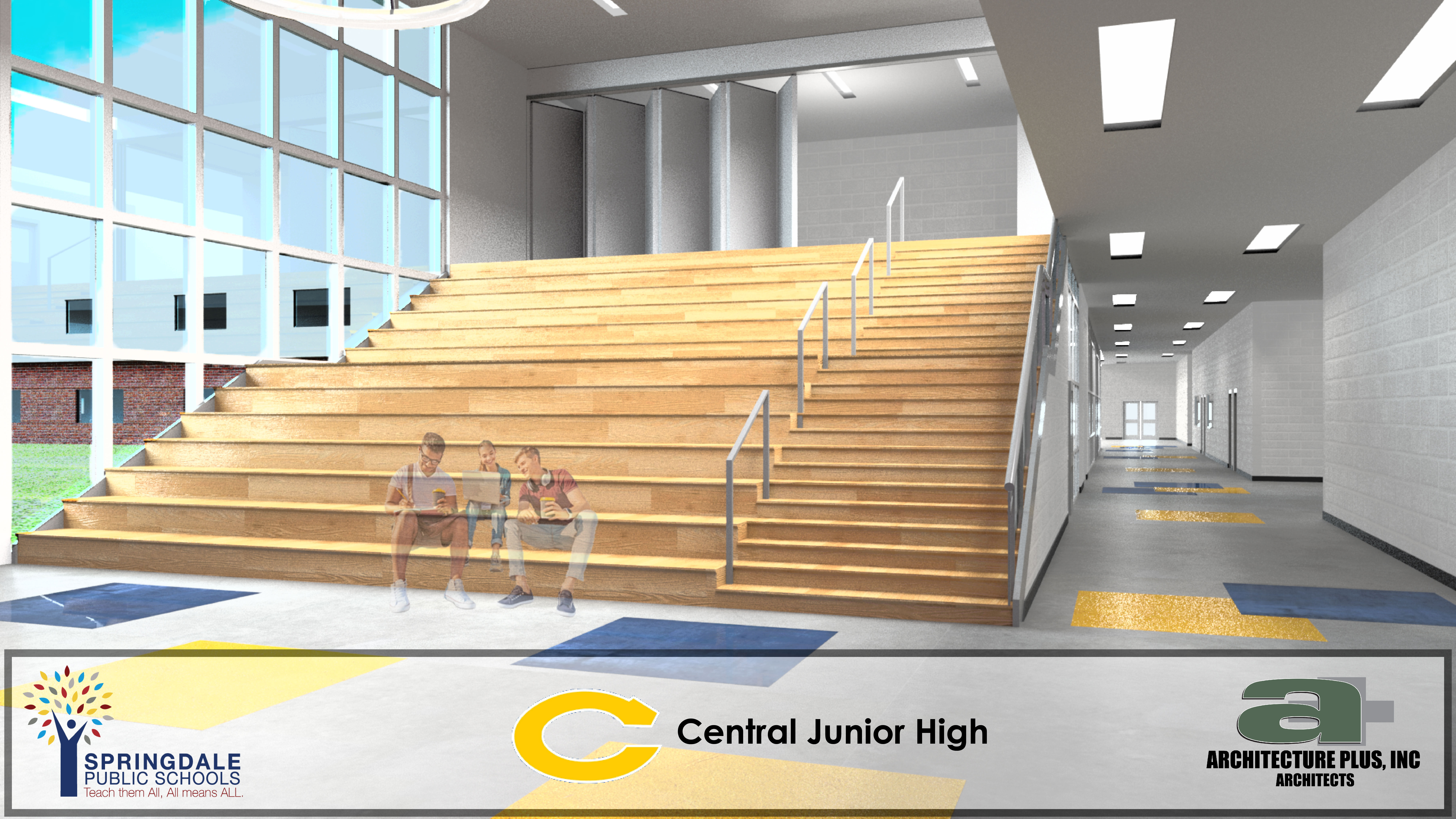 Computer Image of the inside of Central Junior High