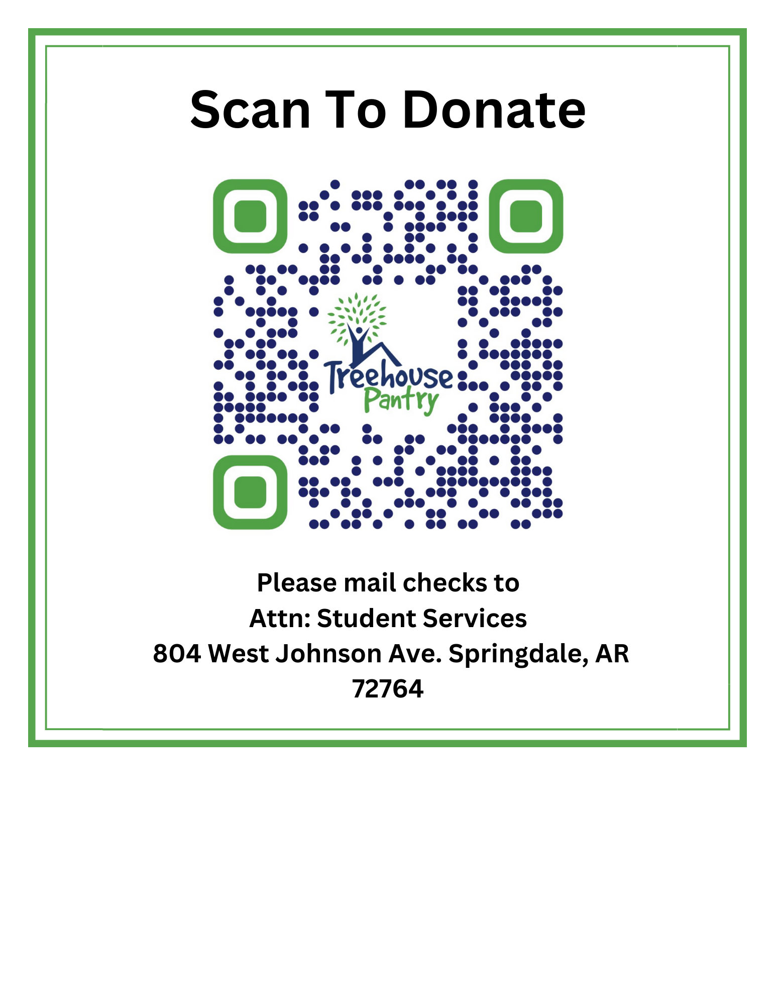Scan To Donate