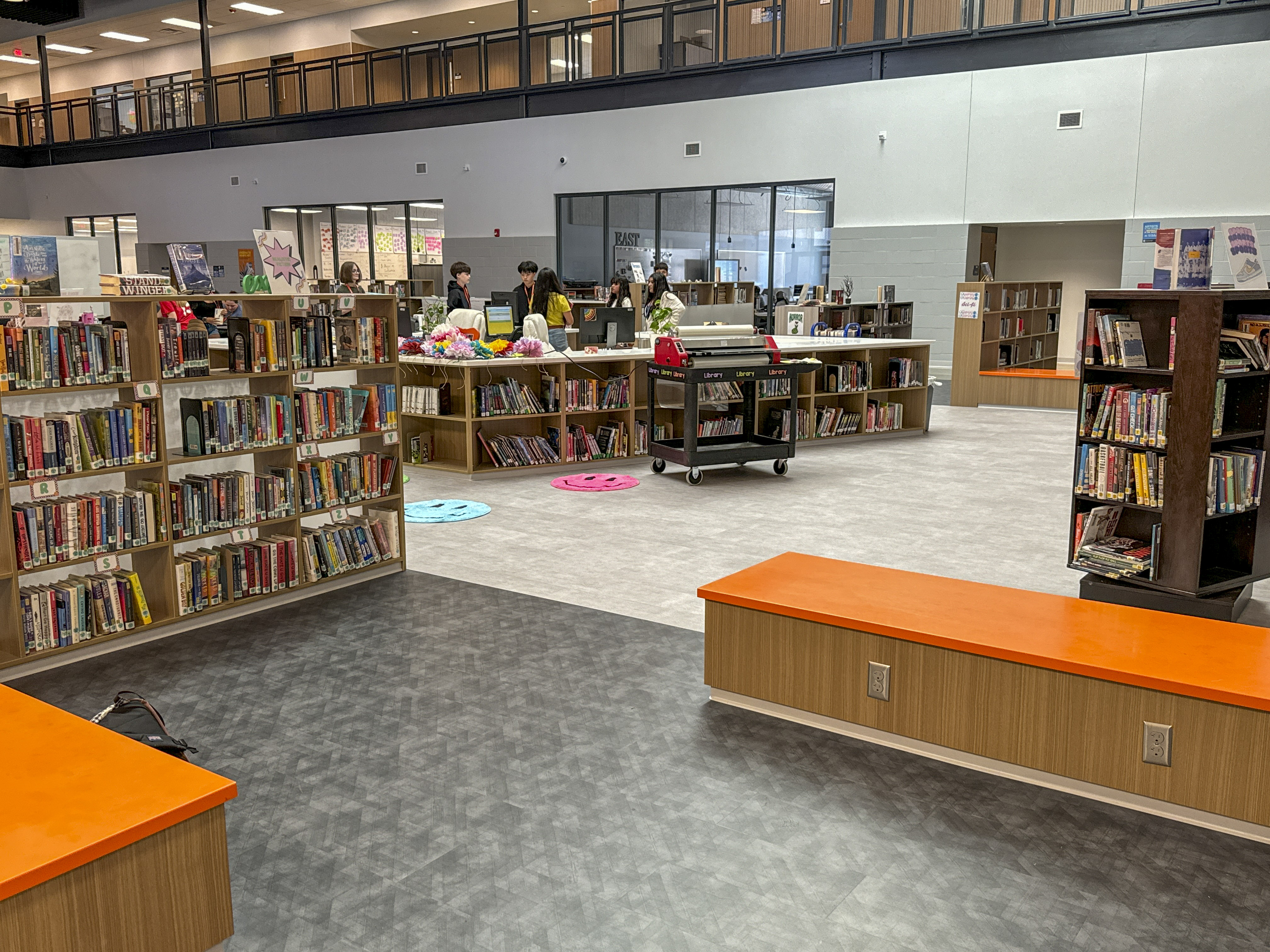 New library in Southwest Jr. High.