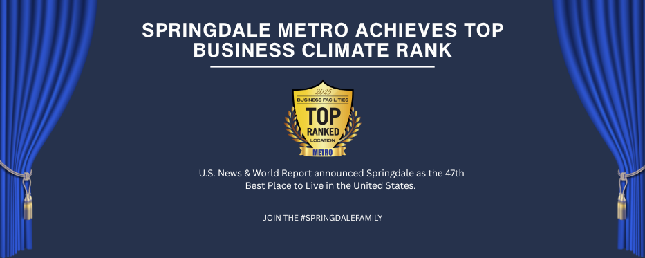 Springdale Metro Achieves Top Business Climate Rank