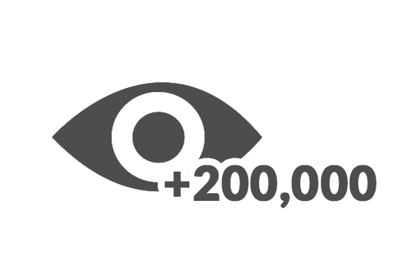 200,000 Views Graphic