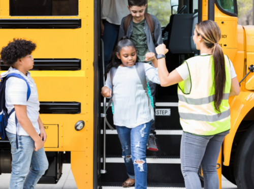 kids on the bus