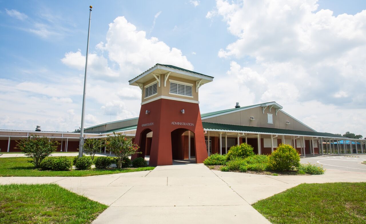 school entrance