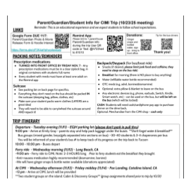 Parent Meeting Info Icon