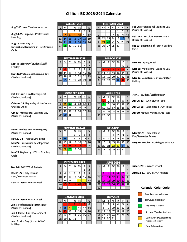 23-23 Calendar