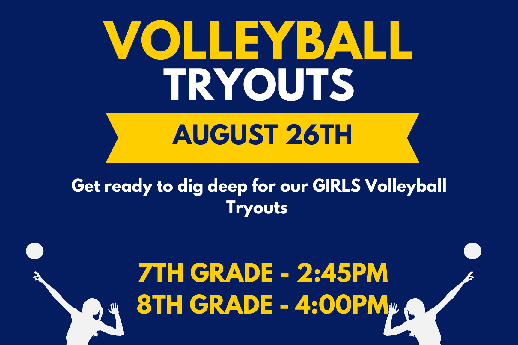 Volleyball Girls Tryouts