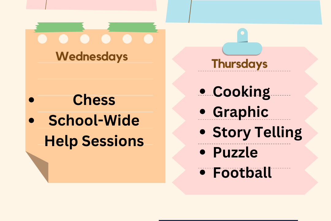 Wednesday and Thursday Clubs