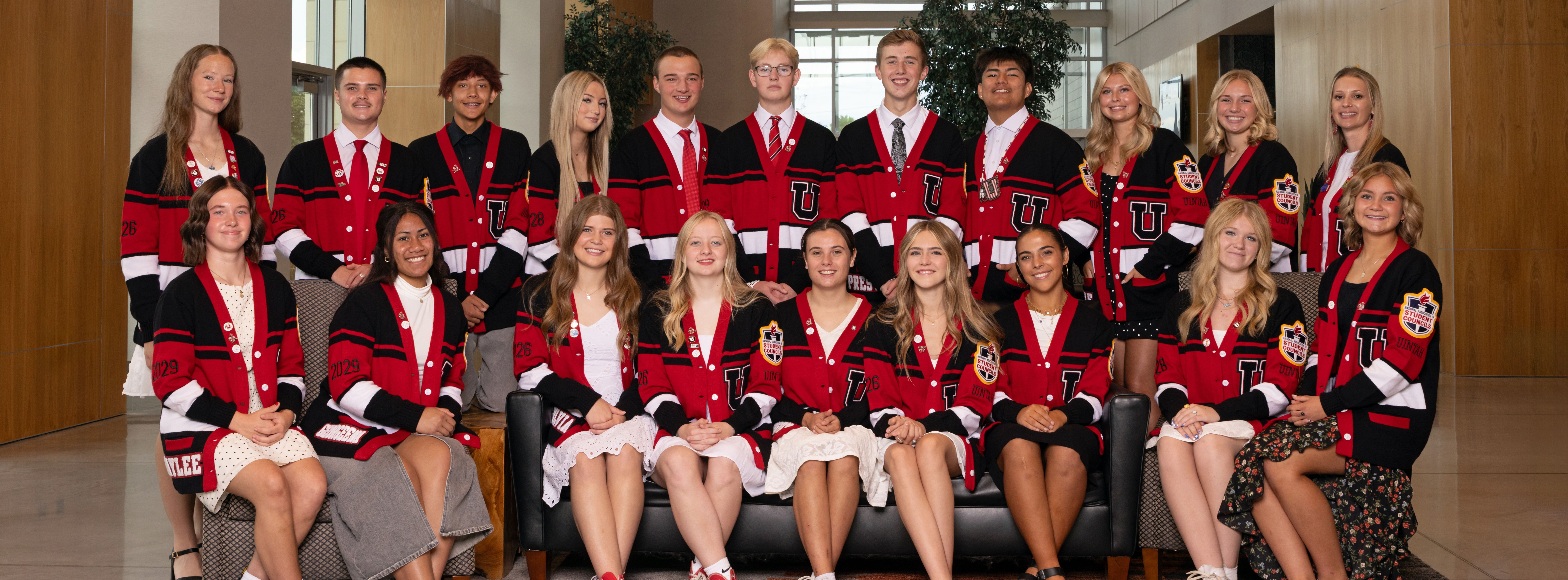 Group photo of 2025-2026 Uintah High Student Council