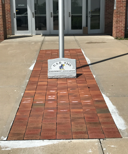 school floor with names 