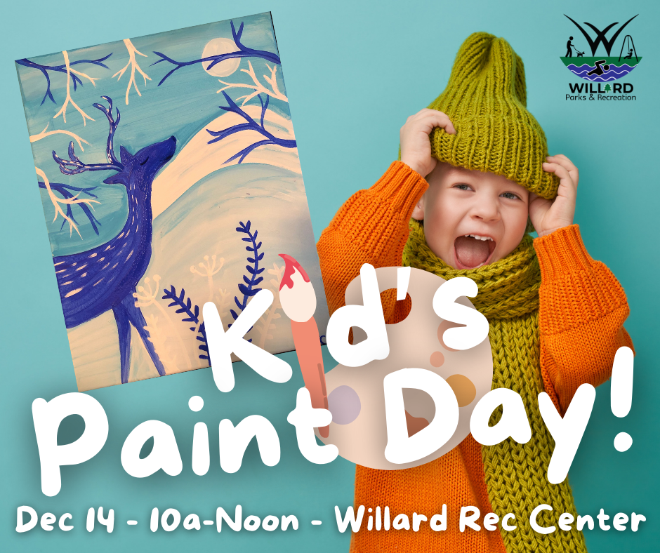 Kid's Paint Day - Oct 12 banner