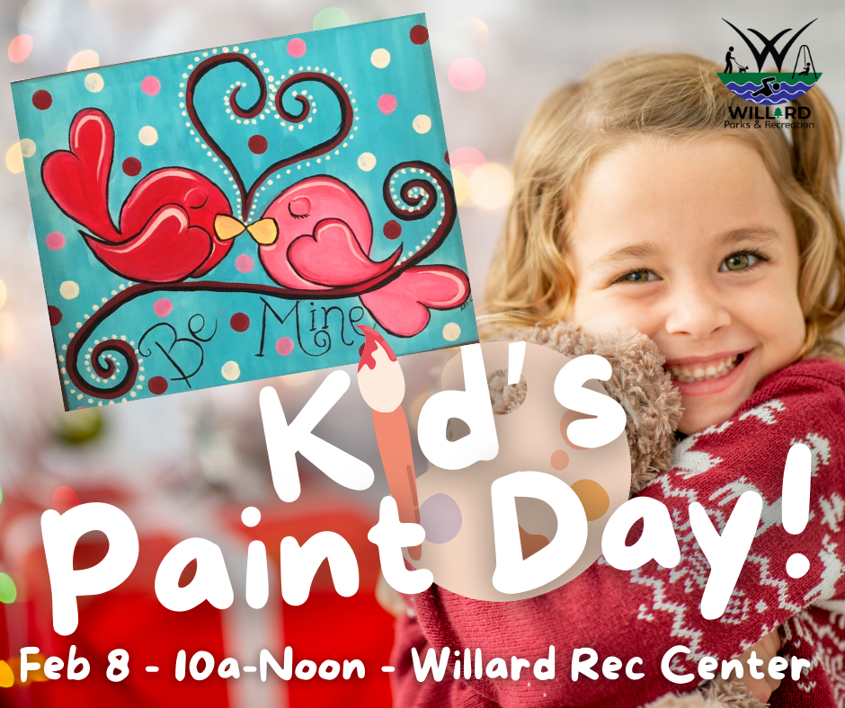 Kid's Paint Day - Feb 8  banner