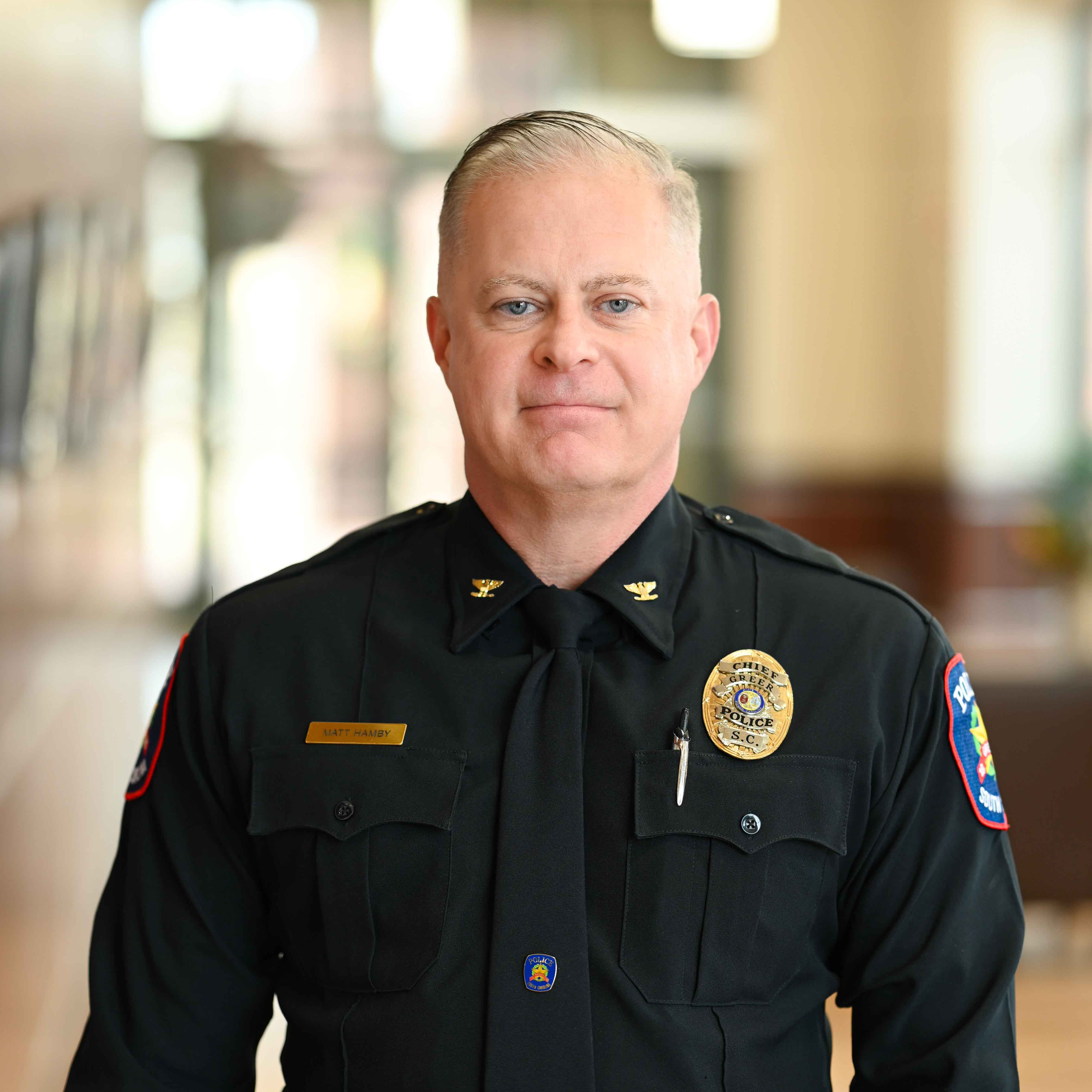 Greer Chief of Police Matt Hamby