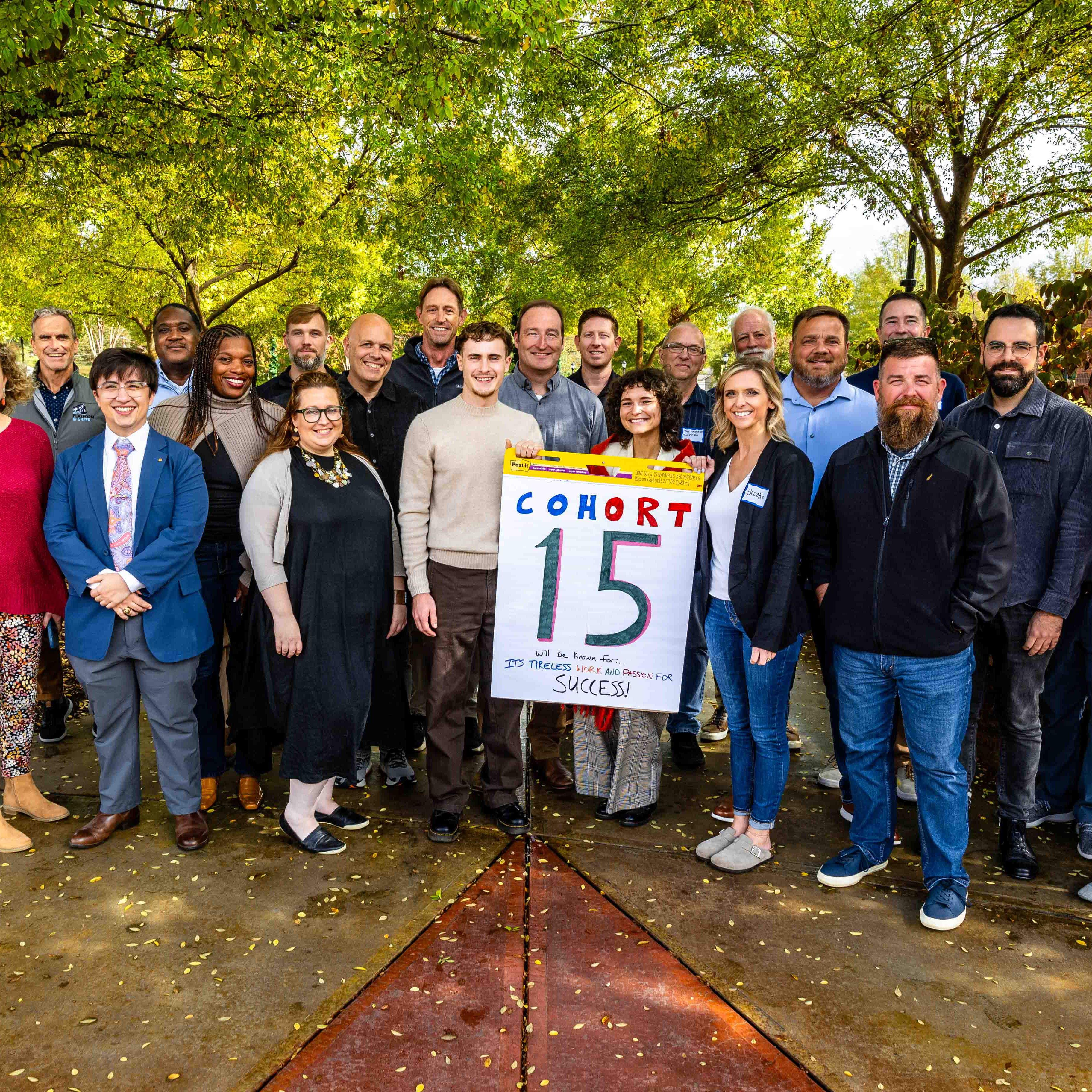 Bootcamp Cohort 15 family photo for The Platform at Greer