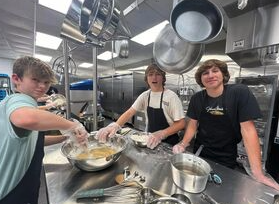 students cooking