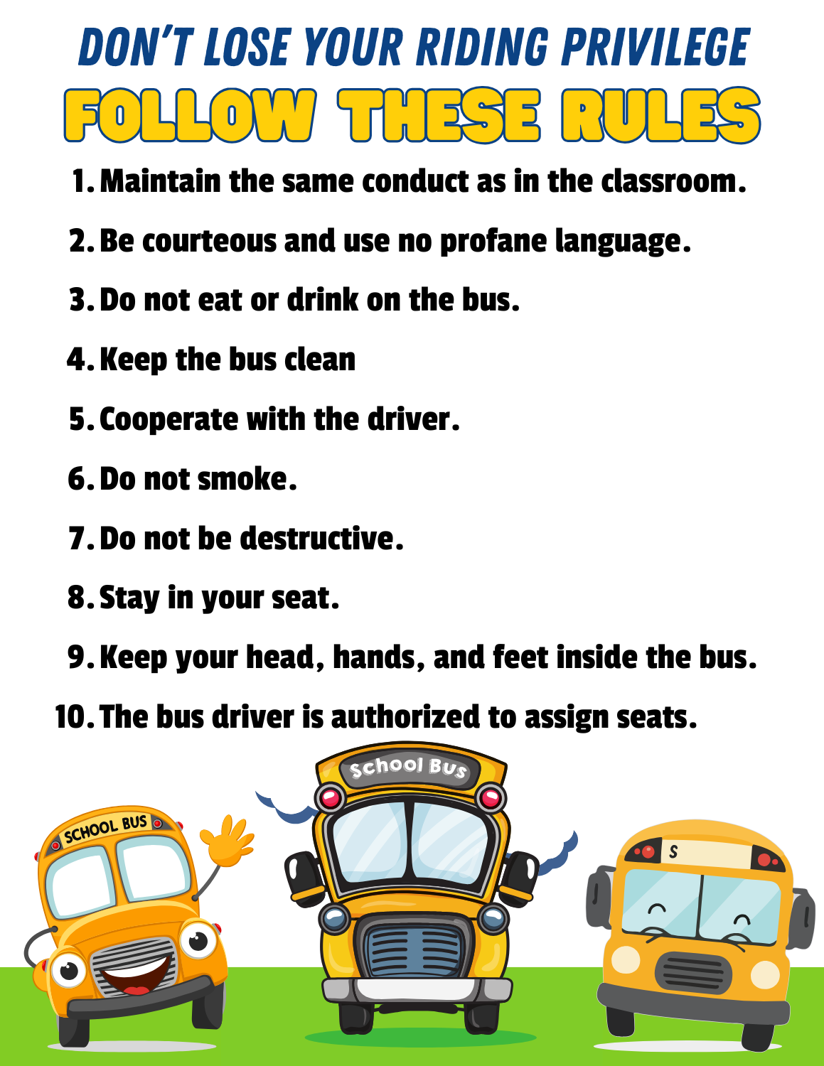 Bus Rules