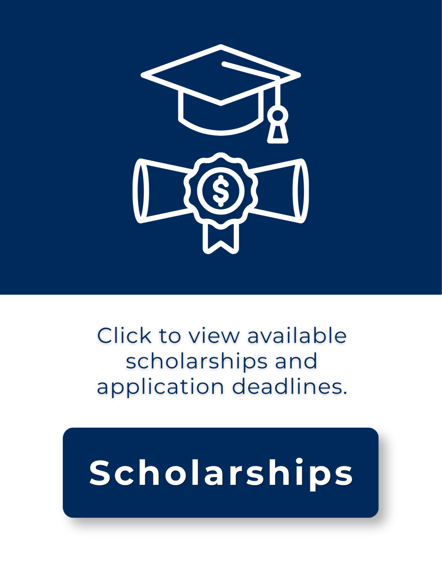 scholarship button to access college scholarships