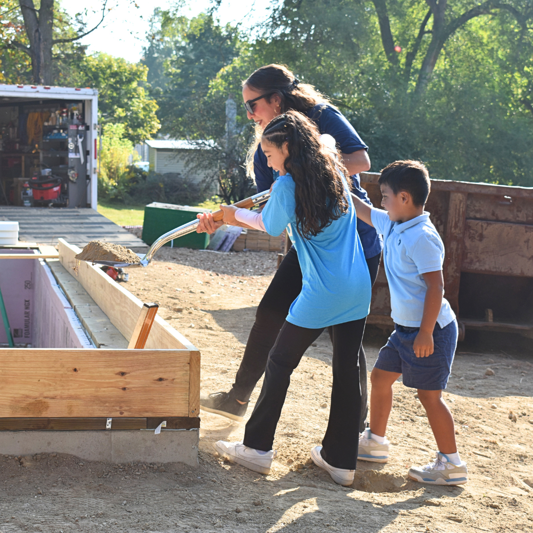 Habitat Family breaking ground together