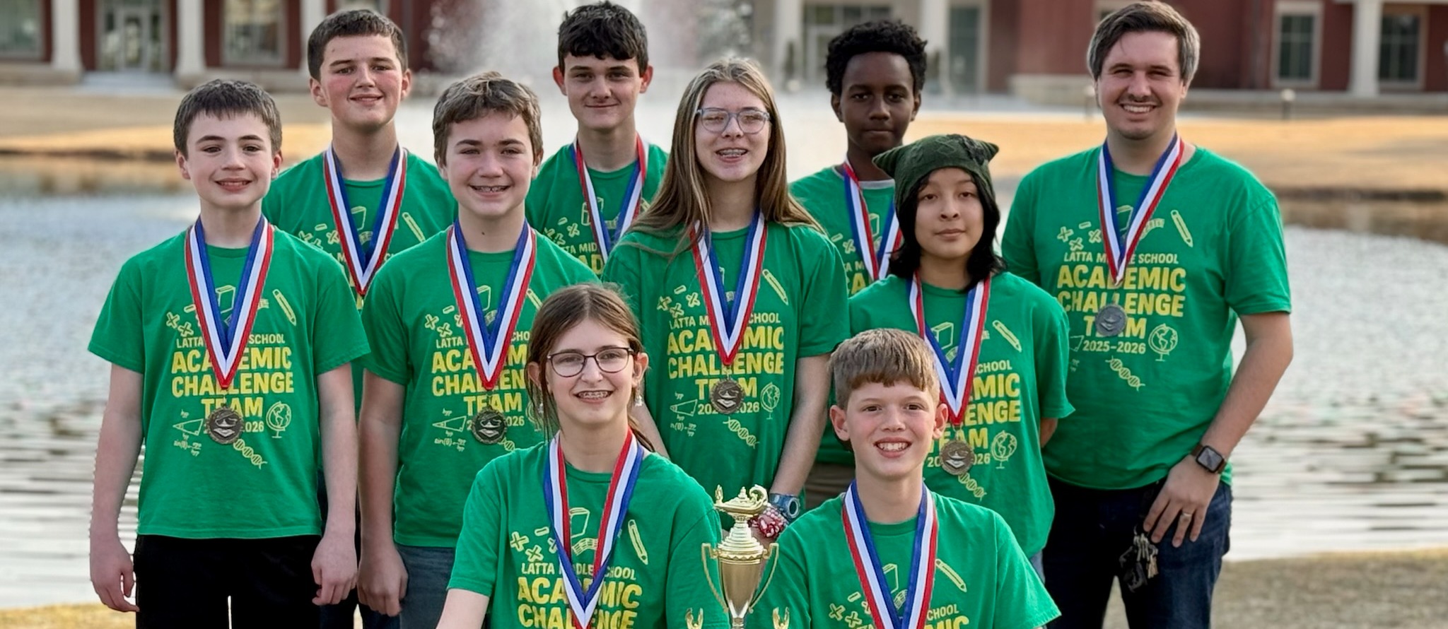Latta Middle School Acadmic Challenge Team Members, Region Champs