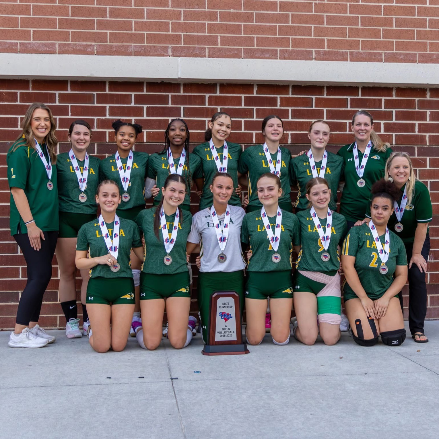 2025 Lower State Runner Up Volleyball team