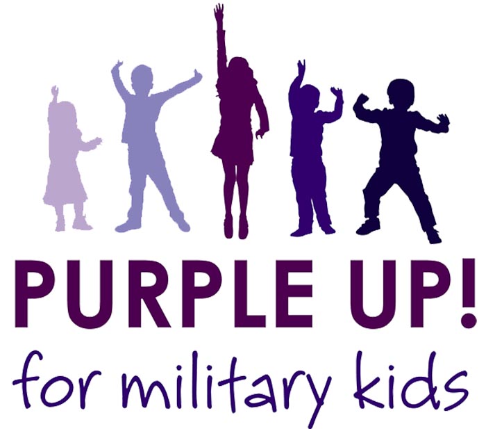 Purple - Up for military kids