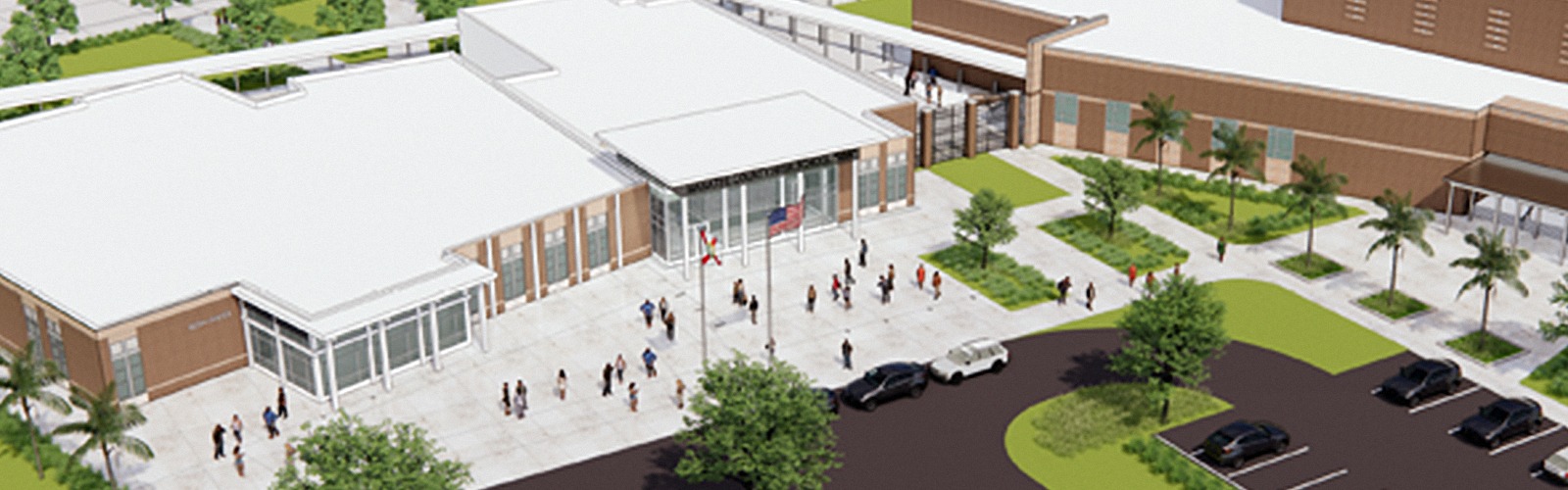 architectural rendering of new high school