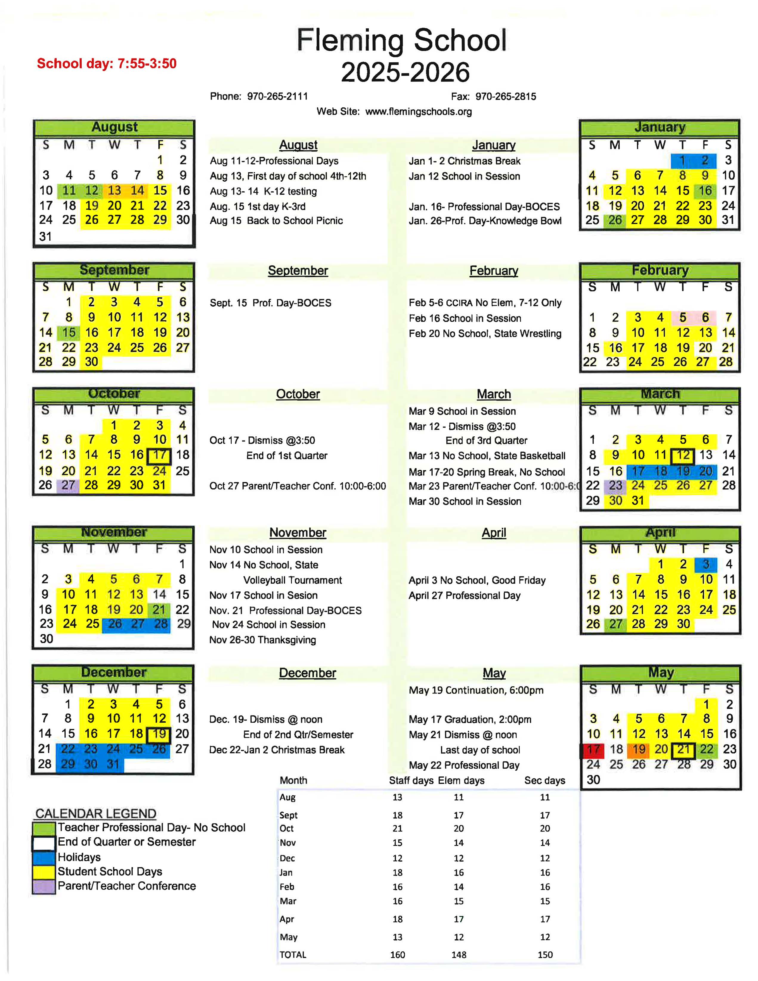2025-2026 Calendar