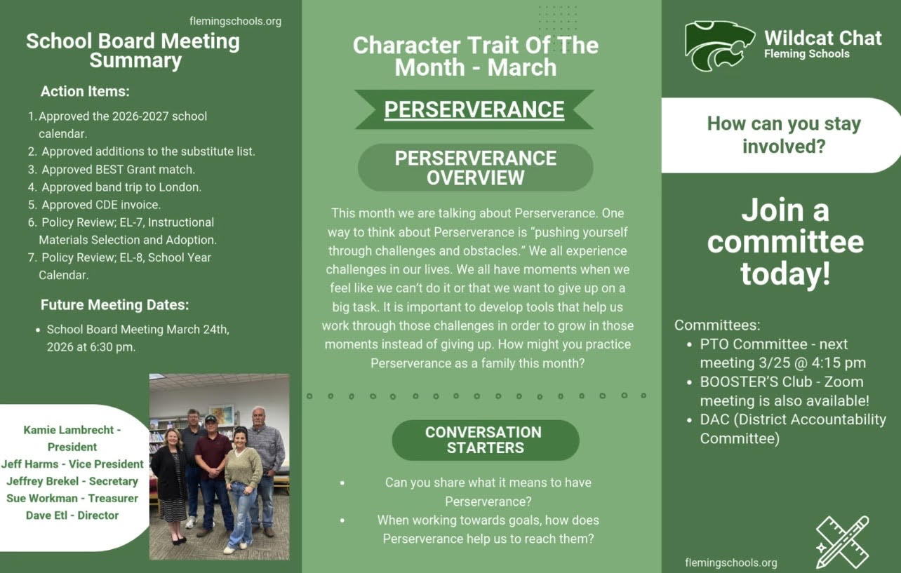 Wildcat Chat Family Newsletter