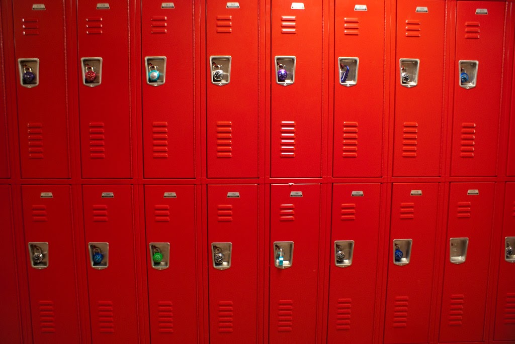 Photo of lockers.