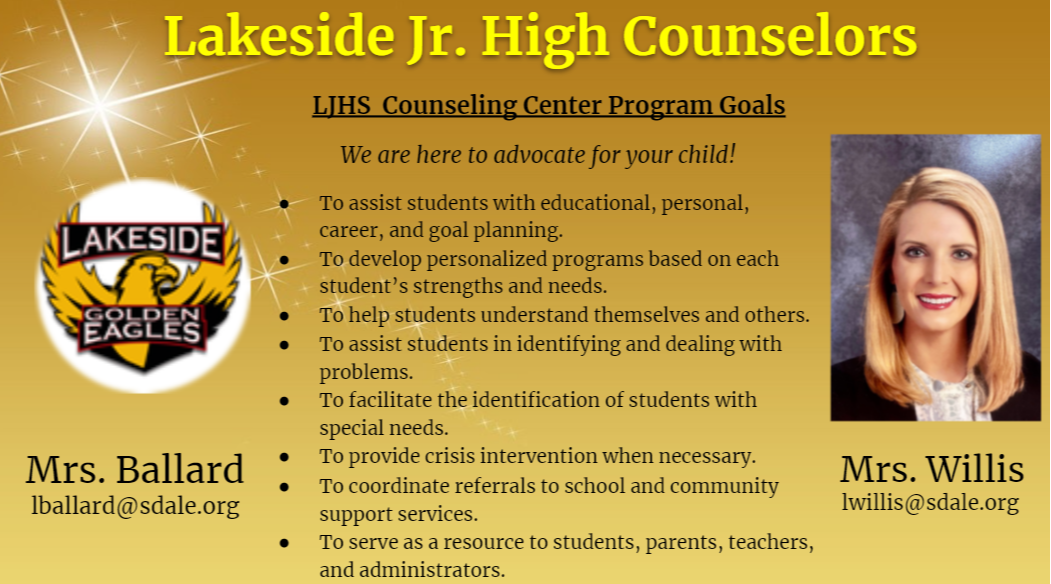 Lakeside Jr. High Counselors - info