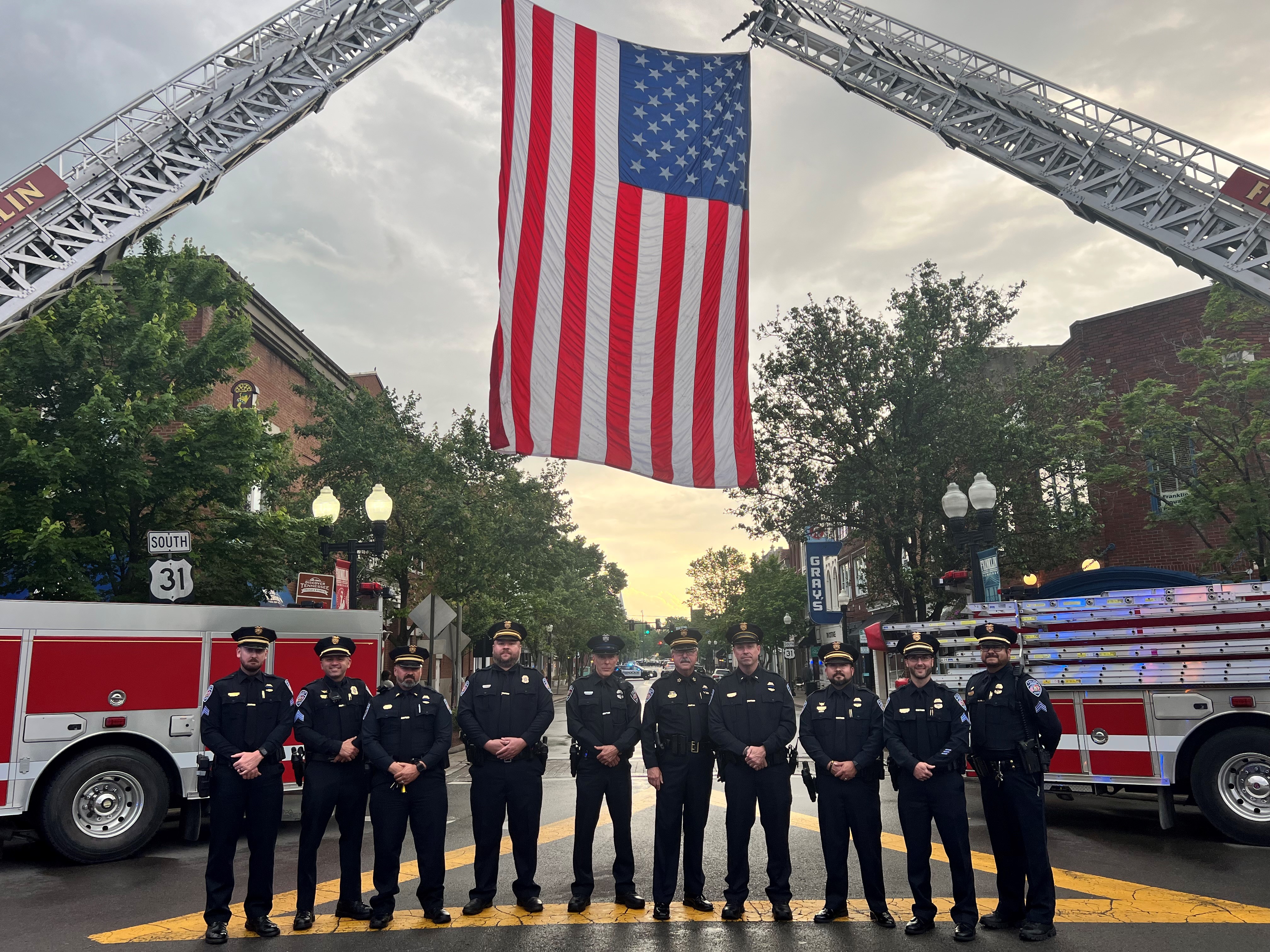 Crew with Flag