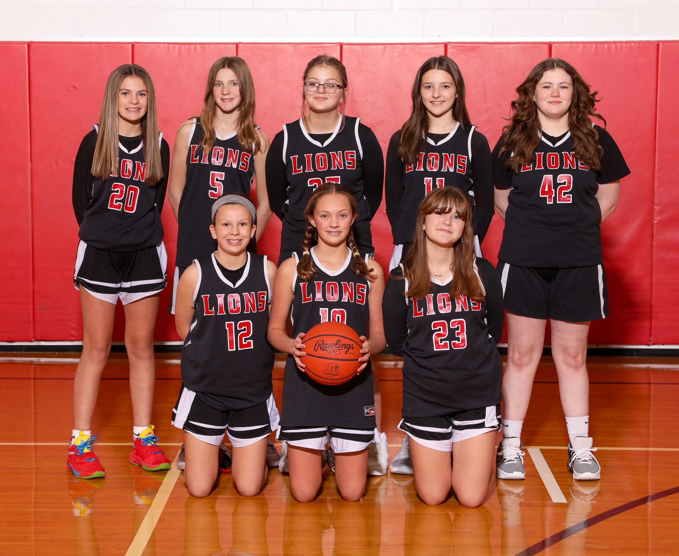 The 2024-2025  7th  GradeGirls Basketball team