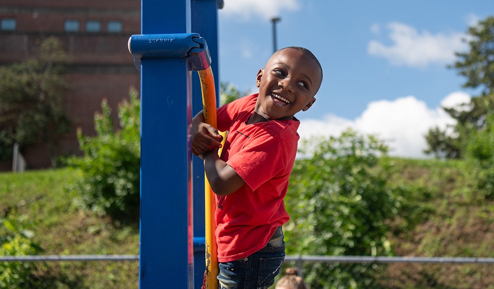 boy on playground