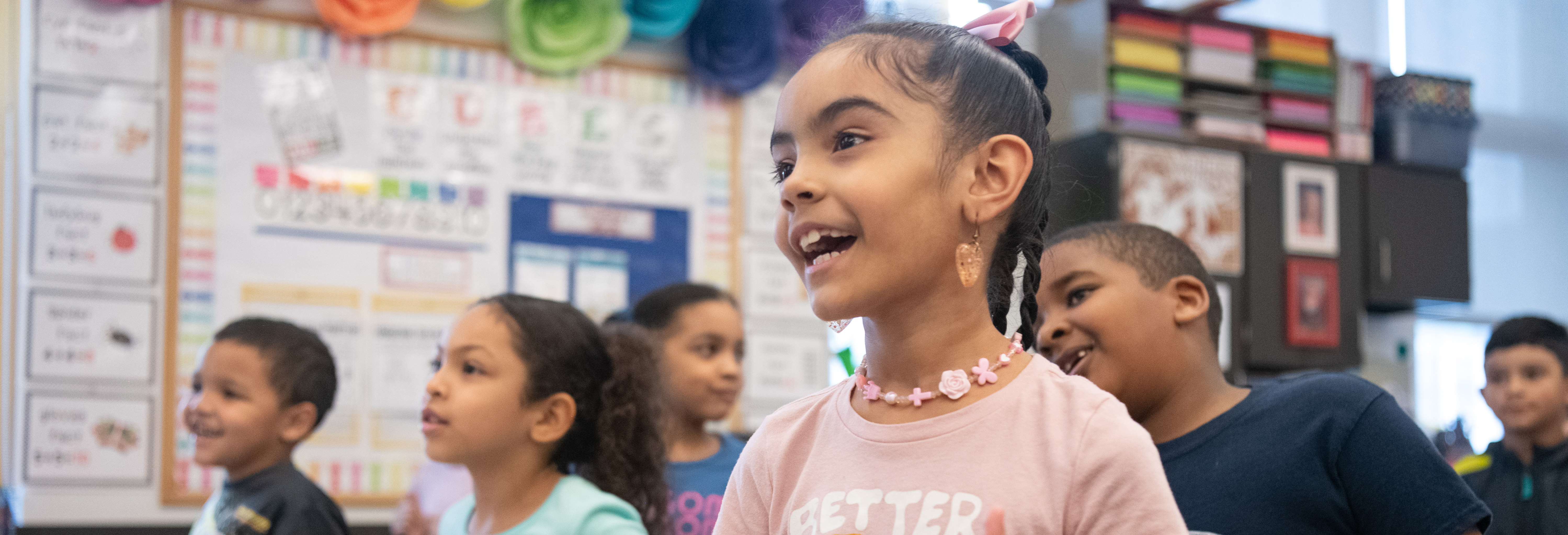 kids speaking in class