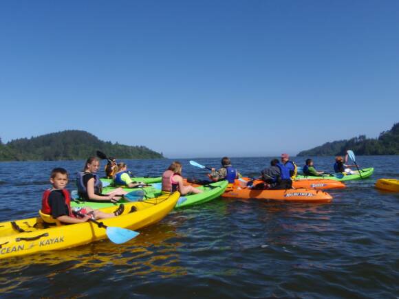 Different photos of the school students in outdoor activities