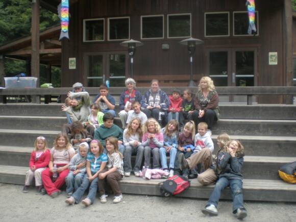 Different photos of the school students in outdoor activities