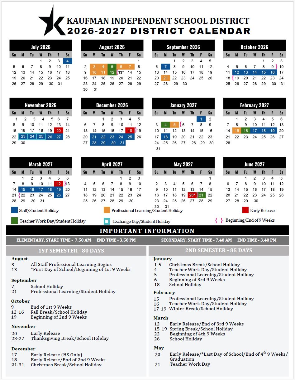 26-27 Calendar