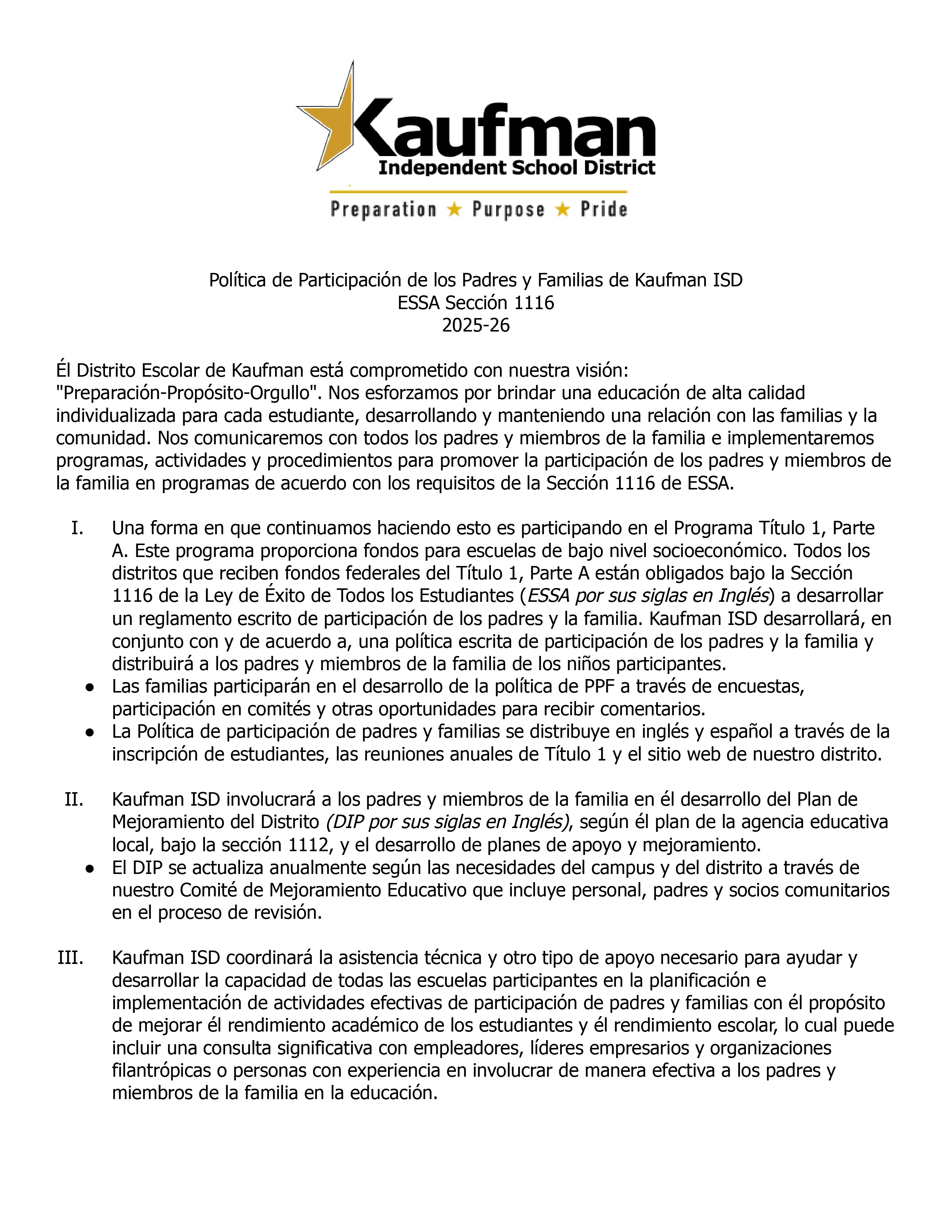 Parent Engagement