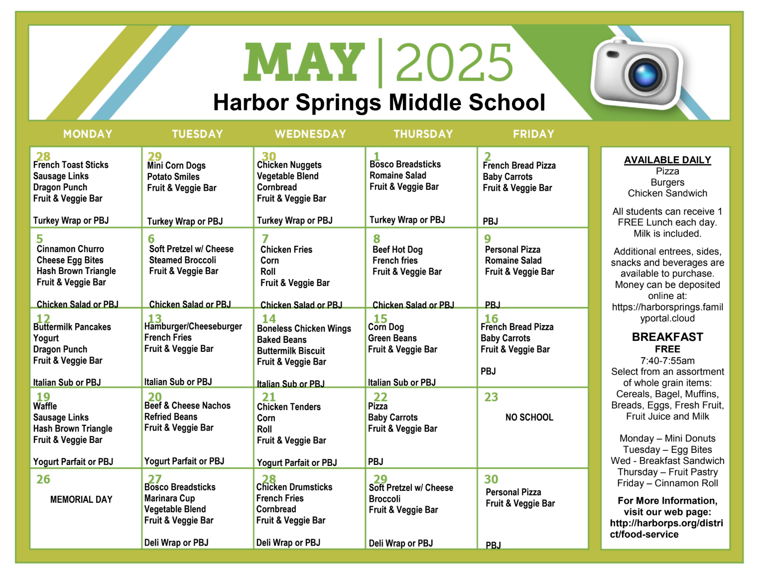May Menu