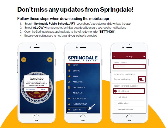 Updates from Springdale info