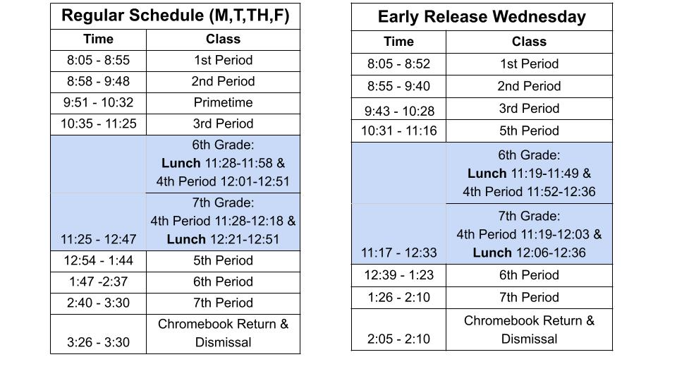 Bell Schedules 