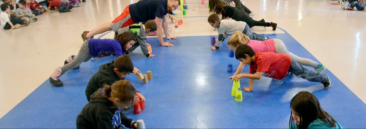 Students playing