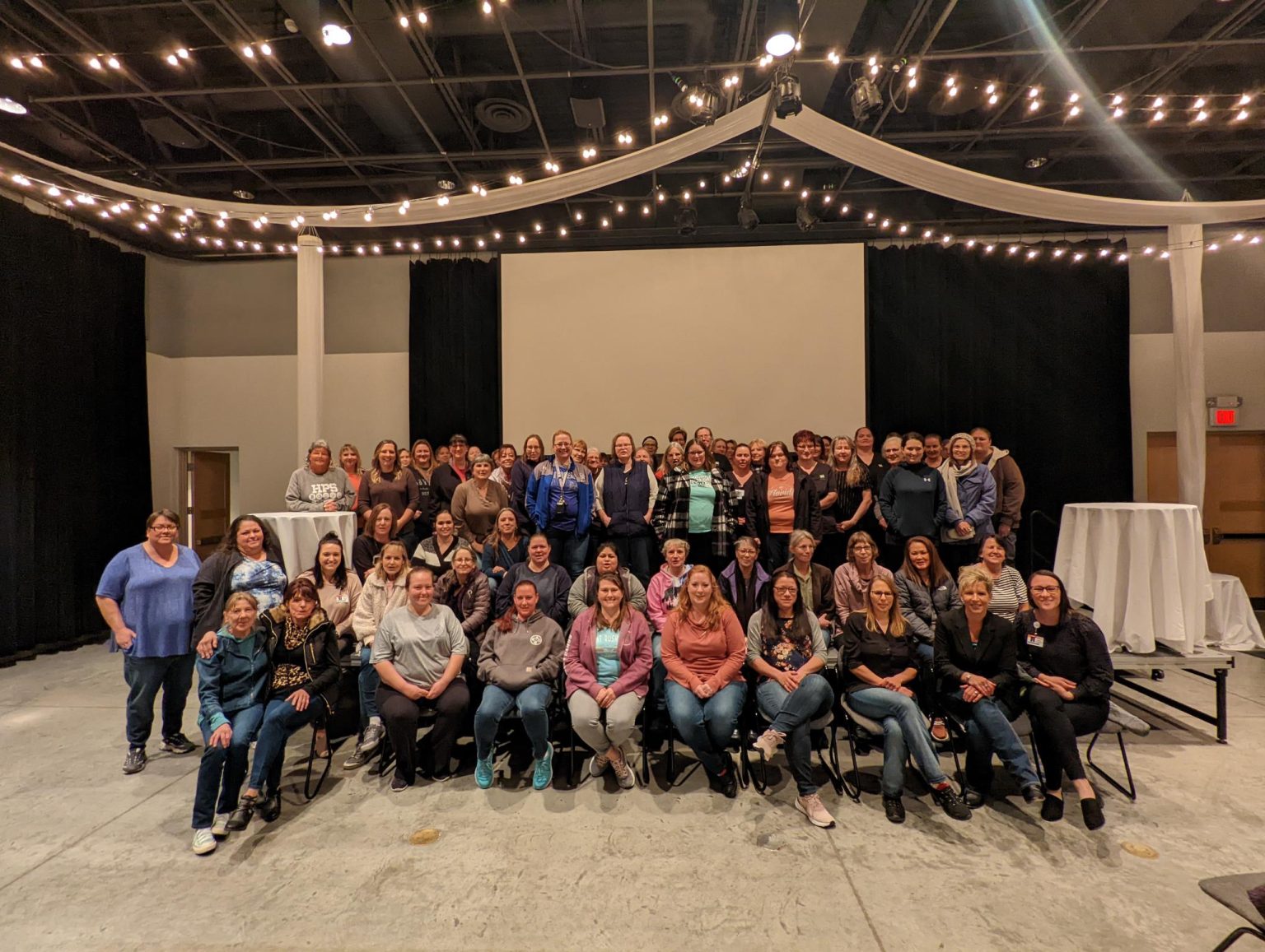 group of people smiling