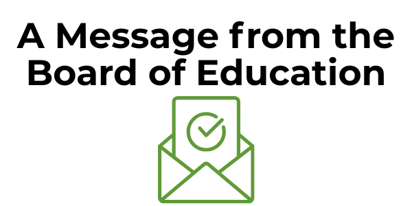 A message from the BOE graphic