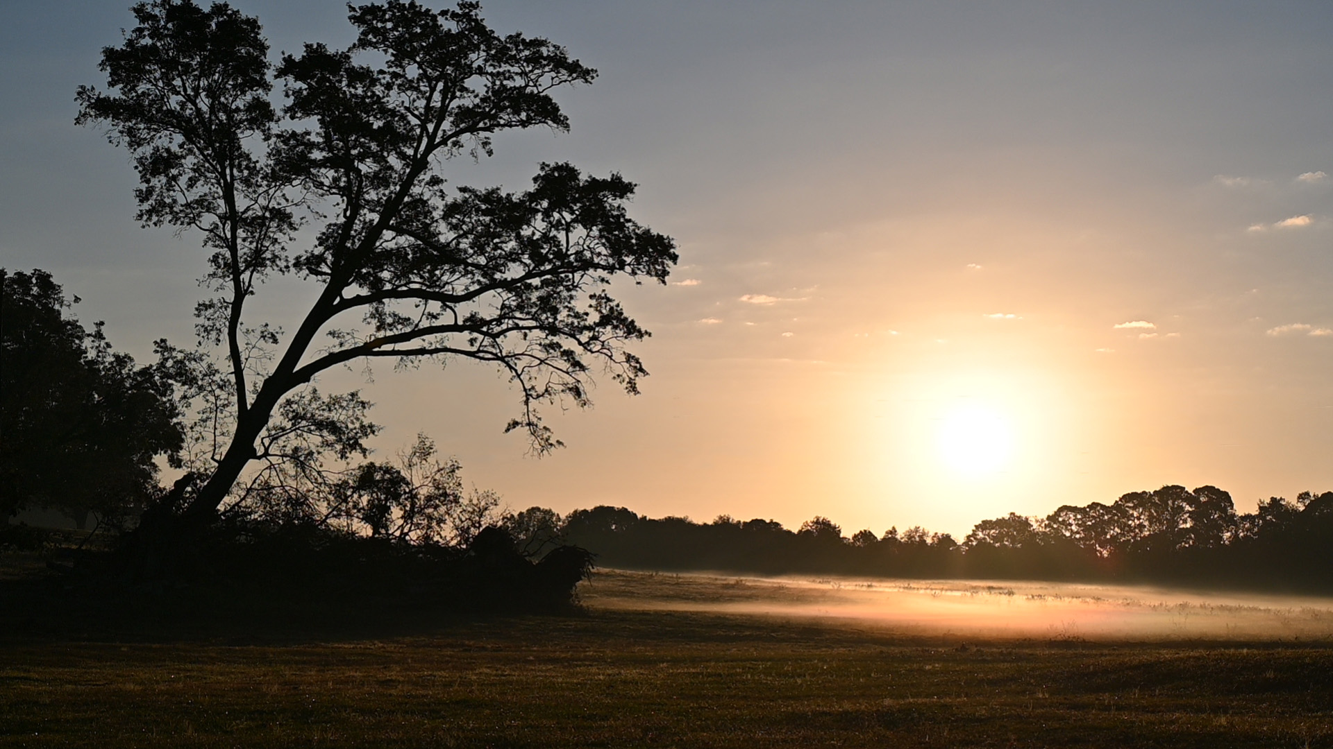 Sunrises over the John de la Howe Farm are spectacular