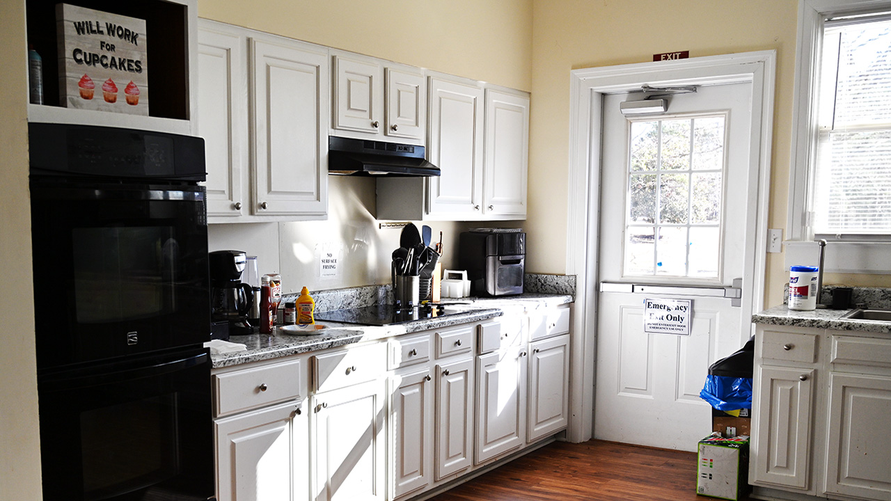 The kitchen at Carolina Residence Hall